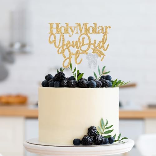 Holy Molar You Did It Cake Topper, Congrats RDH/Future Dentist, Dental School Graduation Party Decorations