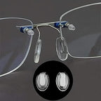 5 Pairs Glasses Nose Pads,BEHLINE Eyeglass Nosepads for Rimless/Frameless Glasses Eyeglasses Frames,Replacement for Eyeglasses Rimless Eyewear Nose Pieces,Plug-in/Slot-in Nose Bridge Pads