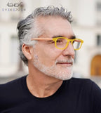 Eyekepper 5-pack Spring Hinge Wood-grain Printed Arms Reading Glasses Yellow +0.5