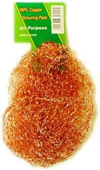 Copper Scouring Pad, Scrubbing Scour Pads 10 Pcs/Pack, Pure Copper, 13g / Pc