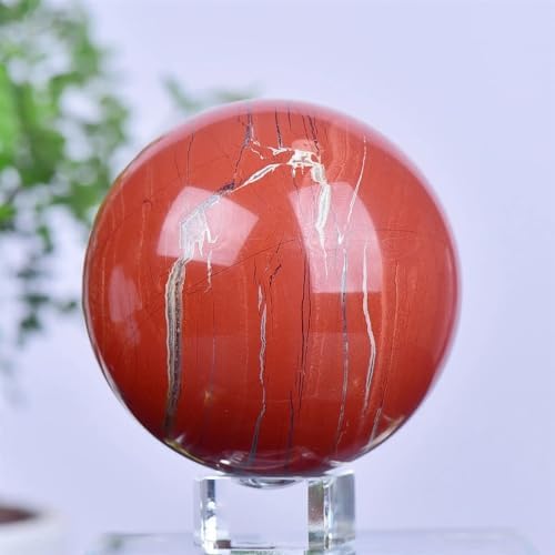 Stone Red Jasper Crystal Ball Stone Crystal Sphere Quartz Home Decor(200-300g)