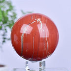 Stone Red Jasper Crystal Ball Stone Crystal Sphere Quartz Home Decor(200-300g)
