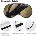 Sleep Mask for Men Women Cute Honey Badger Eye Mask for Sleeping Comfortable Blindfold Eye Cover with Adjustable Strap for Travel Yoga Nap Shift Work