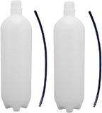 2/Pcs DCI Dental Plastic Water Bottle Heavy-Duty Plastic 2 Liter With Cap & Pick-Up Tube Self Contained