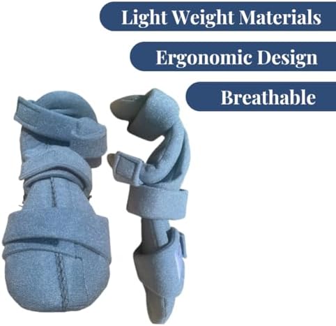 Functional Resting (WHFO) - Resting Hand Splint, Stroke Recovery, Adjustable Support Wrist and Hand Brace - Bend-to-Fit - Medium Right