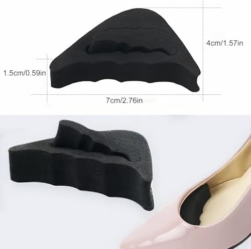 2 Piece High Heel Half Forefoot Insert Set - Cushion Protector & Toe Filler, Pain Relief Pads for Women's Dress Shoes