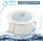 FRCOLOR Portable Spittoon with Lid 8-Inch Plastic Chamber Pot Covered Night Urinal for Elderly Kids Home Hospital Use Easy Clean Compact Design