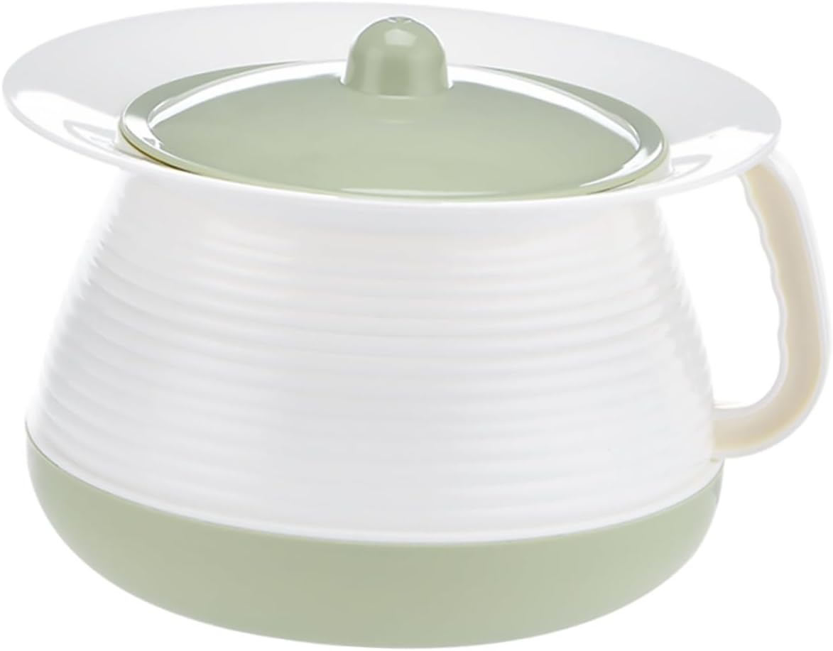 FRCOLOR Boy Girl Covered Chamber Pot Portable Urinal for Home Hospital and Travel Practical Pee Pot for Adults Boys and Girls and Pregnant Women Easy to Clean Plastic Design