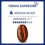 Caffe Borbone Medium Roast Whole Bean Coffee, Crema Superiore, Rich and Smooth Italian Coffee, 2.2 lb Bag