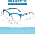 AQWANO Trendy Oversized Cat Eye Reading Glasses Women, Computer Blue Light Blocking Designer Readers Anti Uv/Glare/Eyestrain Magnifying Eyeglasses, 0.0