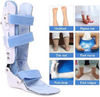 Kids AFO Drop Foot Brace Children Ankle Foot Orthosis for Toddler Pediatric Afo Night Splint Othopedic Baby Drop Foot Support Walking with Shoes or Sleeping （Left）