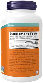 NOW Foods Supplements, Calcium Carbonate Powder, High Percentage of Calcium, Supports Bone Health*, 12-Ounce