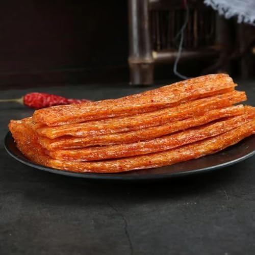 GCYYSIQS 5 Packs WeiLong Latiao,Spice Snack Gift Pack,Handmade Spicy Strip,辣条, 大面筋, Vegan,65g/2oz per pack (A5)