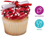 DecoPac Graduation Cake Topper | 24 Pack | Paper Diploma Cupcake Decoration For Graduations and Celebrations, Food Safe - 24 Pack