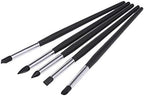 5pcs Black Dental Resin Brush Pens Dental Shaping Silicone Tooth Tool