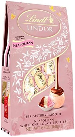 LINDOR Easter Spring Neapolitan White Chocolate Truffles Bag - 6oz