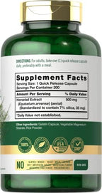 Carlyle Silica Supplement Capsules | 200 Count | from Horsetail Extract | Non-GMO & Gluten Free