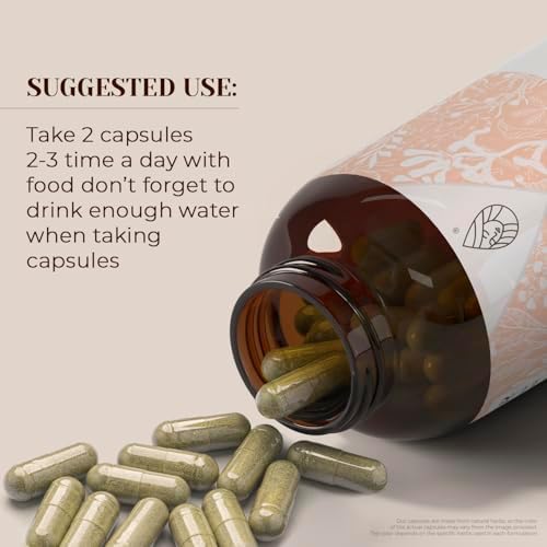 Lady's Mantle 60 Capsules | High-Potency Herbal Dietary Supplements | Made with Vegetable Capsules and Lady's Mantle (Alchemilla vulgaris) Dried Herb (60 Count)