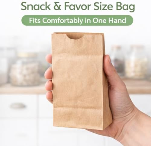 Perfect Stix - Brown Bag 2-100 count, 2lb Brown Paper Bags - Brown Bags - 100 count (Pack of 1)