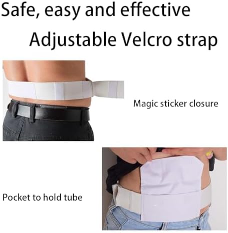 Breathable Peritoneal Dialysis Belt, G Tube Belt, Catheter Holder Accessories for Stomach, G-Tube Holder, J Feeding Tube Peg Holder for Women Men