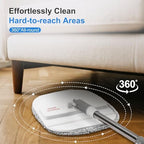Mop and Bucket Set, Spin Mop and Bucket Set with Separation Dirty and Clean Water System Self Wringing Square Mop and Bucket with 3 Washable Microfiber Pads, Deep-Cleaning Mops for Floors
