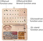 Wooden Pegboard for Finger Dexterity, Upgraded 36-Hole Wooden Hand Therapy Peg Board with Multifunctional Test Kit, Occupational Therapy Toys to Improve Fine Motor Skills and Hand-Eye Coordination