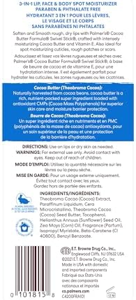 Palmer's Cocoa Butter Formula Moisturizing Swivel Stick with Vitamin E, Lip Balm for Beach Bag, Face & Body Moisturizer Stick, Ideal for Treating Dry Skin Patches (1 Count)