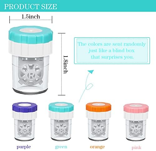 2 PCS Contacts Case Cleaner Machines, UpaClaire Daily Vision Care Manually Contact Lens Washer Cleaner Plastic