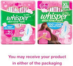 Whisper Ultra Soft Sanitary Pads - 50 Pieces (XL)
