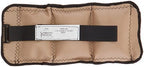 Sammons Preston Cuff Weight, 6 lb, Beige, Velcro Strap & D-Ring Closure, Grommet for Easy Hanging, Lead Free Steel Ankle & Wrist Weights, For Strength Building & Injury Rehab, Sold Individually