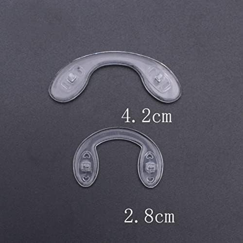 Healeved 5Pcs Slip Silicone Nose Pads for Glasses Flexible Shaped Design for Students Replacement for Comfort and Support