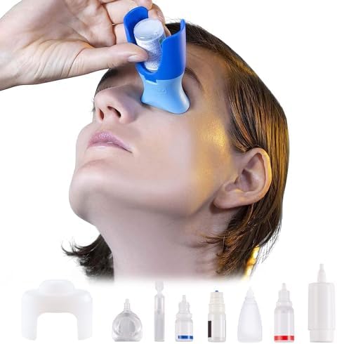 remedic Eye Drop Helper with Silicone Adapter – Accurate, One-Handed Eye Dropper Guide for Seniors and Caregivers - Easy to use Eye Drops Inserter for the Whole Family