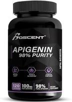 Apigenin Supplement 100mg from Chamomile Extract 120 Count - 98% purity- Apigenin Supplement for Sleep, Mood, Cognition, Prostate health - Excellent sleep aid, Non-GMO, No Fillers - 4-Month Supply