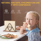 Gezond 100pcs Compostable Paper Napkins, Disposable Dinner Napkins 13 x 13 in Unbleached 2-ply Eco Lunch Tissue Natural