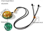 Da Piao Liang Orgonite Necklace With Malachite And Flower Of Life - Healing Crystals For Energy Protection And Meditation - Spiritual Pendant With Adjustable Cord