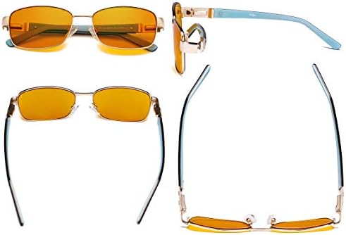 Eyekepper Ladies Blue Light Blocking Glasses - Computer Eyeglasses Women Acetate Temples with Crystals - Reduce Eye Strain