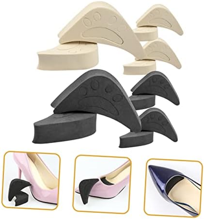 Healeved 6 Pair Toe Plug Adjustment Pad Shoe Filler for Missing Toes Shoe Insert Cushion Big Filler Head Mat Size Reducer Casual Tip Mat Eva Pointed s Plug