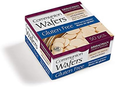 Broadman Church Supplies Communion Wafer, Gluten Free, 50 Count