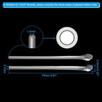 PATIKIL Glasses End Tips, Eyeglass Anti Slip Ear Sock Pieces Tube Sleeve Soft for Round Thin Metal Eyeglass Legs-3