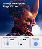 Hearprotek Concert Ear Plugs, 2Pairs Reusable high Fidelity Musician Ear Plugs for Concerts Loud Music-Noise Reduction Ear Protection earplugs for Rave,Festival,Music,Tinnitus Relief