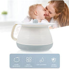 Mobestech Chamber Pot Portable Toilet Urine Pot with Lid Urinal Pee Buckets Potty Urinal Car Emergency Toilet Pot Spittoon Bottle with Handle for Camping Travel Home Bucket Toilet (Blue)