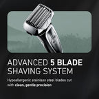 Panasonic ARC5 Electric Razor for Men with Pop-Up Trimmer, Wet/Dry 5-Blade Electric Shaver with Intelligent Shave Sensor and Multi-Flex Pivoting Head – ES-LV65-S (Silver)