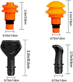 ABSOK Massage Gun Heads, Replaceable Massager Gun Attachment 9 Different Muscle Massager Heads for 18-19mm Deep Tissue Percussion Massage Head s