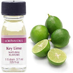 LorAnn Key Lime Super Super Strength Flavor, 1 dram bottle (.0125 fl oz - 3.7ml)