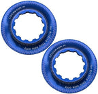 Bike Center Locking Rings for Disc Brake Rotor on Center Lock Hub Aluminum Alloy(Blue)