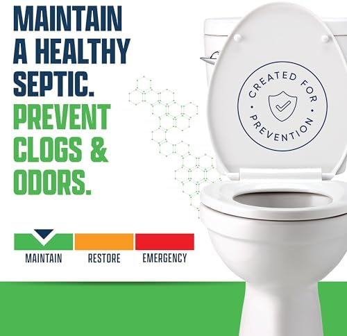 Eco Strong Septic Tank Treatment -1 Gallon Professional Grade Liquid | Live Bacteria & Enzyme Formula - Erase Septic Odor & Prevent Septic Backups