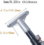 Broom Handle Bracket,5mm Thickness Deck Brush Accessories,Aluminum One-Piece Casting Metal Brackets,Broom Bracket for American Style Threadedd