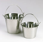 ProSelect Heavy Duty Stainless Steel Pails — Durable Pails for Kennels and Farms - 9¾", 9-Quart