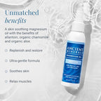 Ancient Minerals Magnesium Oil Spray Sensitive All-New Sensitive Formula with Allantoin, Organic Chamomile, and Organic Aloe Vera (4oz)