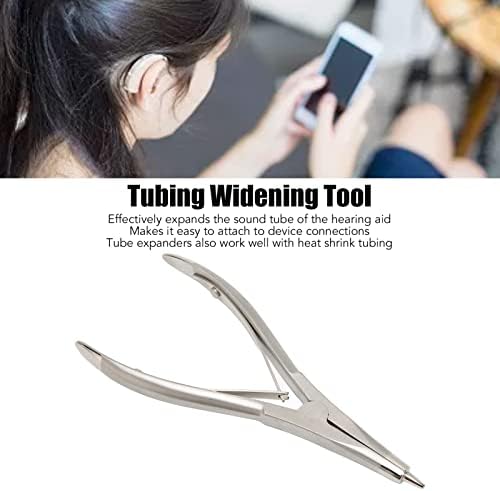 Earmold Tube Expander, Stainless Steel Hearing Aid Tubing Expander Earmold Tube Expander Tubing Widening Earmould Tubes for Hearing Dispenser